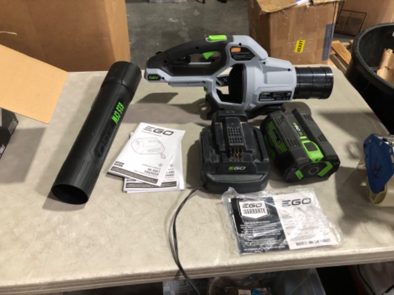 Photo 6 of ***USED - NOT FUNCTIONAL - SEE COMMENTS***
EGO Power+ LB6151 615 CFM Variable-Speed 56-Volt Lithium-ion Cordless Leaf Blower Also with 2.5Ah Battery and Charger