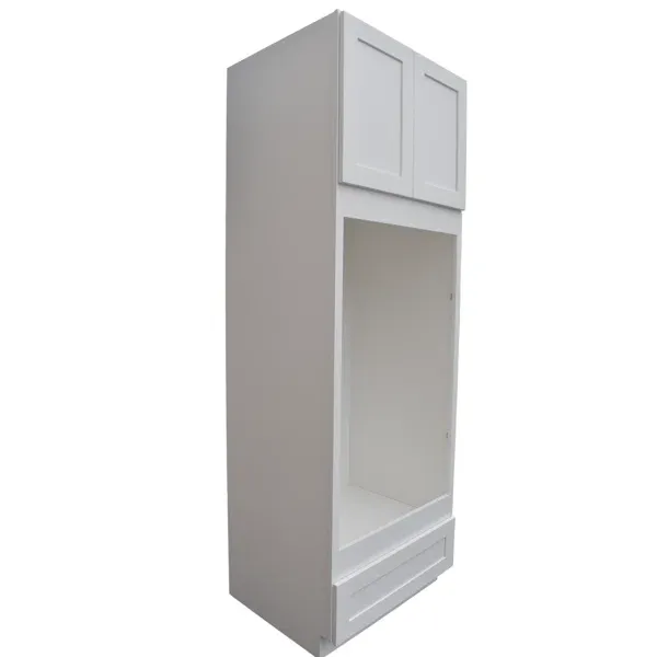 Photo 1 of **NOTES**Recessed Panel 33'' W Painted Plywood Oven Cabinet Ready-to-Assemble
