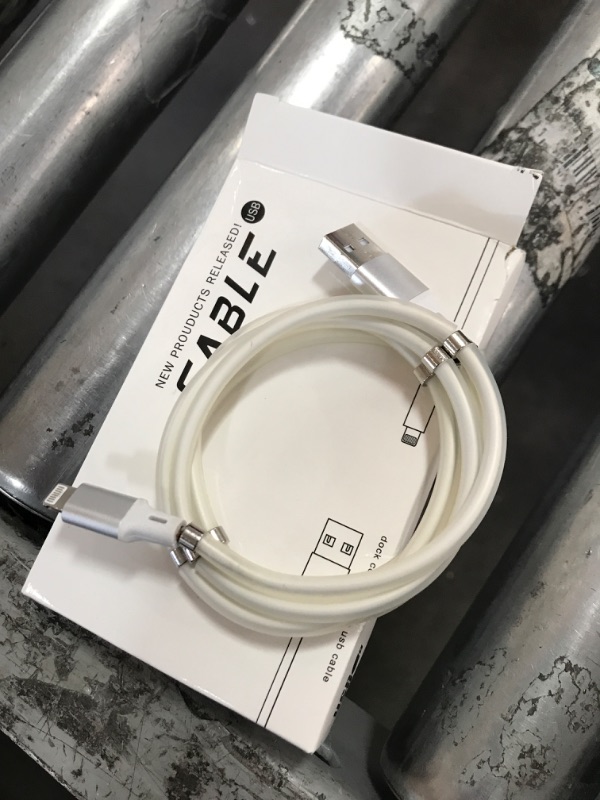 Photo 2 of AICase Magnetic Charging Cable,(3FT) Super Organized Charging Magnetic Absorption Nano Data Cable for Phone 14 13 12 11/XS/XS Max/XR/X/8/8 Plus/7/7 Plus/6s/6s Plus/6/6 Plus/SE/5s/5c/5/Pad/Pod 3 ft