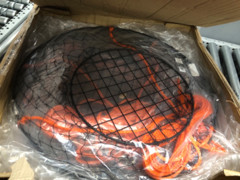 Photo 2 of 2-Pack of KUFA Vinyl Coated Steel Ring Crab Trap (Size:ø30) with 50' Rope CT90x2