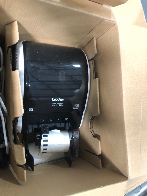 Photo 2 of Brother QL-1100c Wide Format Label Printer, Shipping & Postage Labels 4” x 6”, Barcode & QR Code, High Speed, Direct Thermal Printing, Compact, uses DK Drop-in Label Rolls, USB Connectivity