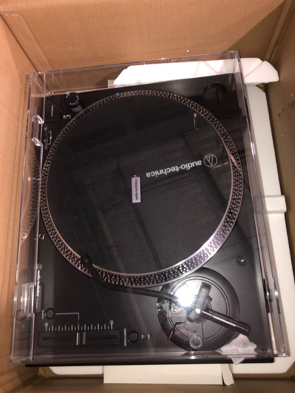 Photo 2 of Audio-Technica AT-LP120XUSB-BK Direct-Drive Turntable (Analog & USB), Fully Manual, Hi-Fi, 3 Speed, Convert Vinyl to Digital, Anti-Skate and Variable Pitch Control Black