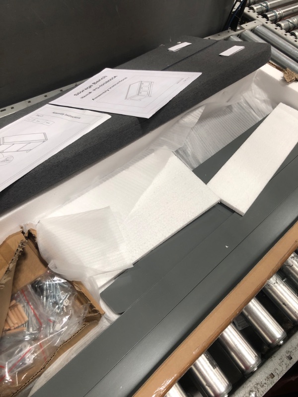 Photo 1 of JEROAL Shoe Bench with Removable Cushion, Storage Bench with 3 Drawers, Multifunctional Wood Shoe Organizer Bench for Entryway, Mudroom, Hallway, Closet and Garage (Grey) 05A Grey