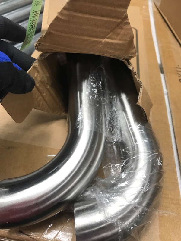Photo 1 of 2 Pack 24 Inch Satin Brush Nickel Shower Grab Bar - 1.25" Diameter,ZUEXT Stainless Steel Bathroom Grab Bar, Bath Balance Bar,Safety Hand Rail Support, Handicap Injury Elderly Senior Assist Bath Handle Satin Brushed Nickel 24 Inch
