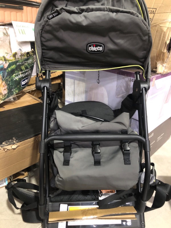 Photo 1 of (used item)(see images) Chicco SmartSupport Aluminum Frame Backpack Carrier, Lightweight Baby Backpack Carrier | Solar/Grey - New Model