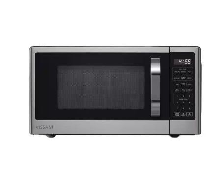 Photo 1 of 1.1 cu. ft. Countertop Microwave in Fingerprint Resistant Stainless Steel
