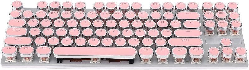 Photo 1 of MAVIS LAVEN Mechanical Keyboard, 87 Key USB Interface 2 Color Injection Molding Red Switch Mechanical Keyboard Red Switch for Gaming (#5)
