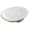Photo 1 of 17.5 in. Oval Vitreous China Bathroom Sink in White
