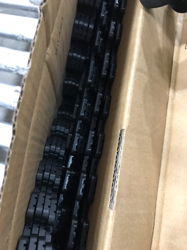 Photo 2 of 18.4 in. x 18.4 in. Black Commercial PVC Garage Flooring Trim Kit
