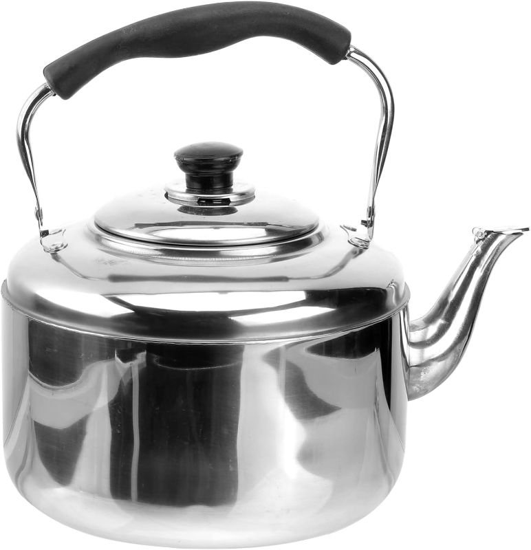 Photo 1 of DOITOOL 5. 5L Tea Kettle Stovetop Tea Pot Stovetop Whistling Tea Kettle Stainless Steel Hot Water Teapot Heating Water Container with Handle for Home Gas Stovetop