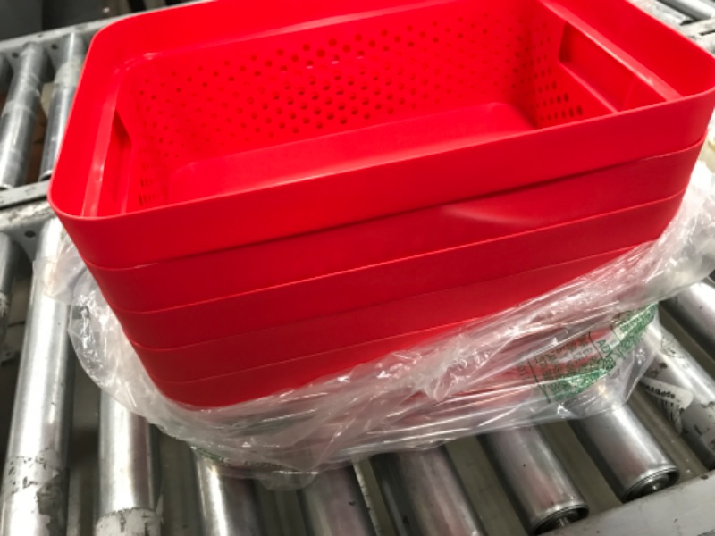 Photo 1 of 6 pack of basket red