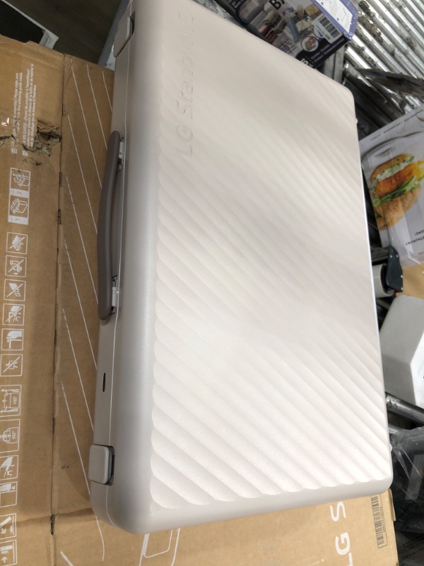 Photo 1 of LG 27-Inch StanbyME Go Portable Smart 1080P Touch Screen (27LX5QKNA, 2023 Model), Calming Beige StanbyMe Go 2023