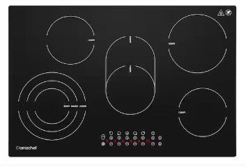 Photo 1 of 30 in. 5 Elements Electric Cooktop in Black with Timer and Kid Safety Lock, Sensor Touch Control
