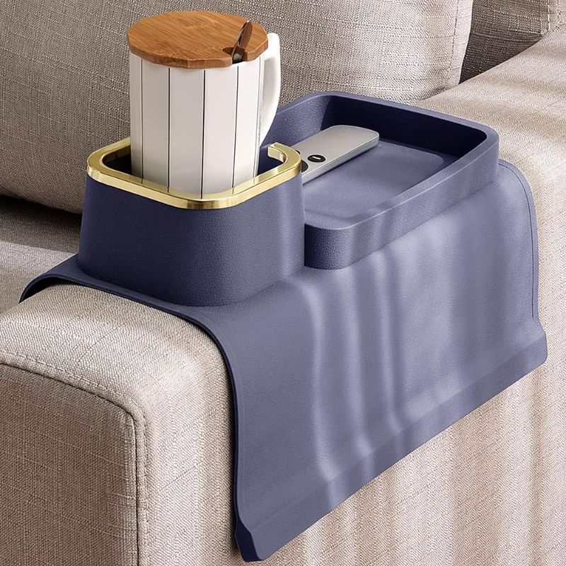 Photo 1 of Couch Cup Holder, Anti-Spill Sofa Armchair Couch Arm Tray Drink Holder, Strong Suitable Recliner Sofa Arm Table Armrest Tray, Mother’s Day for Mom Dad Grandma Grandpa