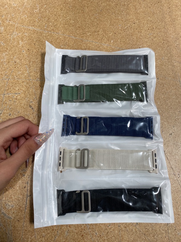 Photo 2 of Braided Solo Loop Compatible with Apple Watch Band 38mm 40mm 41mm 42mm 44mm 45mm 49mm Women Men,Soft Nylon Elastic Strap Wristband for iWatch Series Ultra 9 8 7 6 5 4 3 2 1 SE