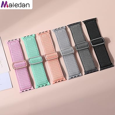 Photo 1 of Braided Solo Loop Compatible with Apple Watch Band 38mm 40mm 41mm 42mm 44mm 45mm 49mm Women Men,Soft Nylon Elastic Strap Wristband for iWatch Series Ultra 9 8 7 6 5 4 3 2 1 SE