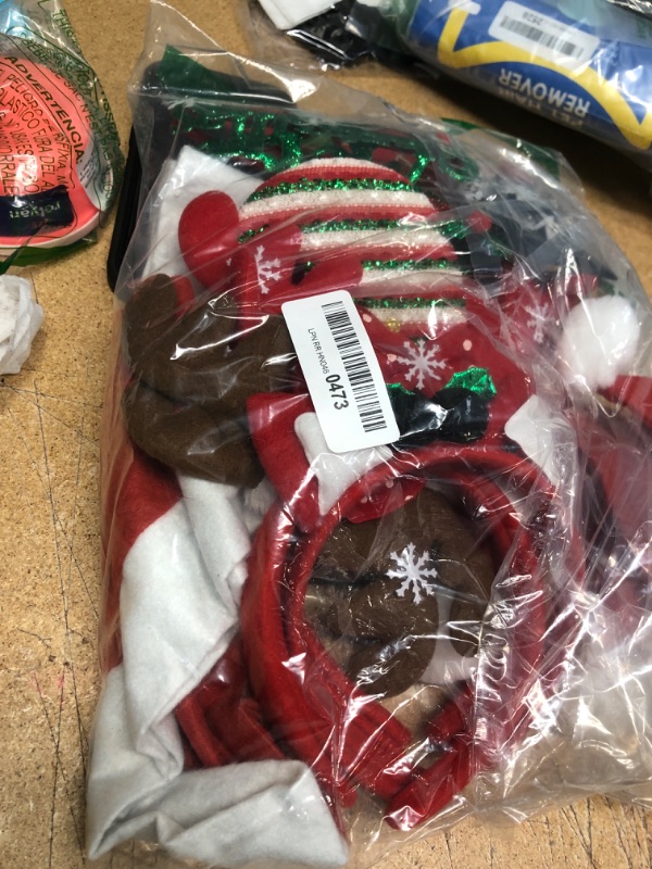 Photo 1 of 10 PACK OF CHRISTMAS THEMED ACCESSORIES : GLASSES, HATS ,AND HEADABANDS