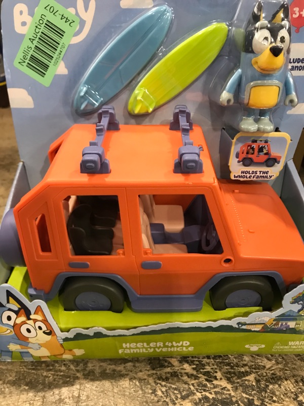 Photo 1 of Bluey, 4WD Family Vehicle, with 1 Figure and 2 Surfboards | Customizable Car - Adventure Time | for Ages 3+, Multicolor, 13018