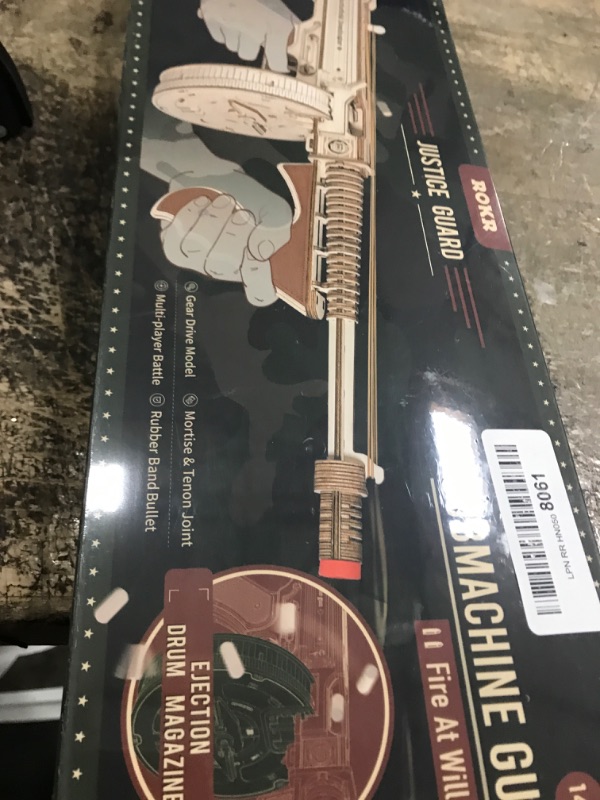 Photo 2 of ROKR 3D Wooden Puzzles for Adults-Rubber Band Toy Tommy Gun-Model Kits to Build for Adults-Wood Puzzles Adult-Hobbies for Men-Gift Idea for Christmas