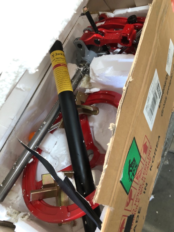 Photo 1 of HTTMT- Vehicle Auto Spring Compressor Hand Operate 20 Inch Max.Height Strut Coil Spring Press [P/N: ET-CAR-FIX003-RED]
