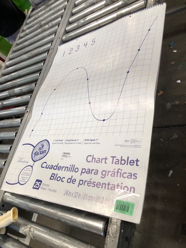 Photo 1 of Pacon PAC74700 Grid Rule Chart Tablet, 24" Width, 32" Length, 25 Sheets