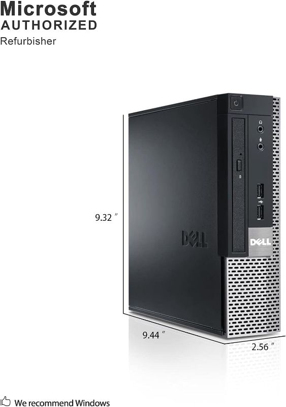 Photo 1 of Dell Optiplex 9020 USFF Desktop Computer - Intel i5-4570S Upto 3.6GHz, HD Graphics 4600 4K Support, 16GB RAM, 512GB SSD, DisplayPort, HDMI, DVD, AC Wi-Fi, Bluetooth, TDL - Windows 10 Pro (RENEWED)