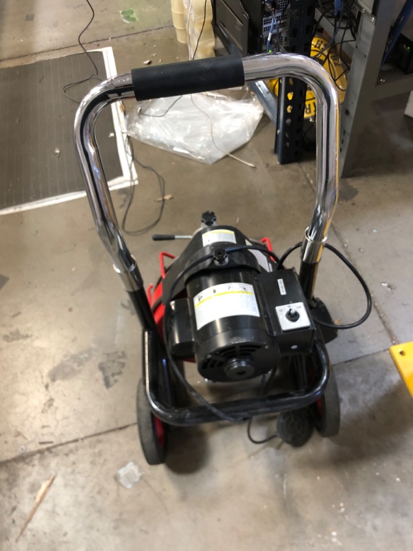 Photo 3 of ***NONREFUNDABLE - NOT FUNCTIONAL - FOR PARTS ONLY - SEE COMMENTS***
VEVOR 100FT x 1/2 Inch Drain Cleaning Machine 550W Sewer Snake Auger Cleaner