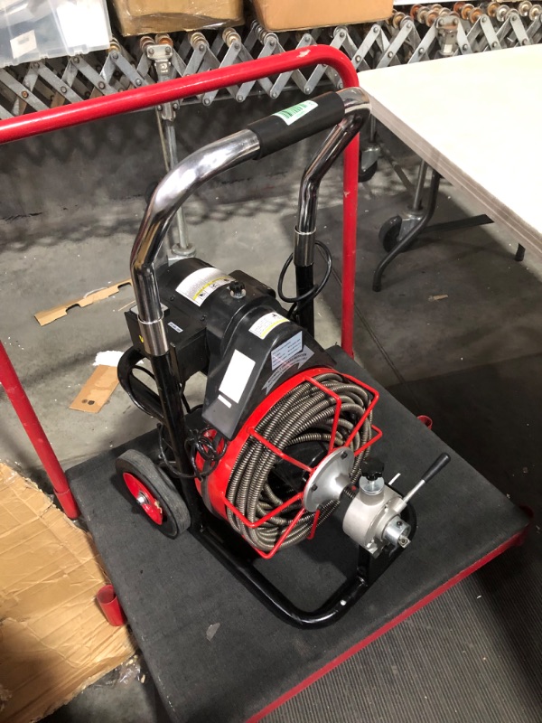 Photo 5 of ***NONREFUNDABLE - NOT FUNCTIONAL - FOR PARTS ONLY - SEE COMMENTS***
VEVOR 100FT x 1/2 Inch Drain Cleaning Machine 550W Sewer Snake Auger Cleaner