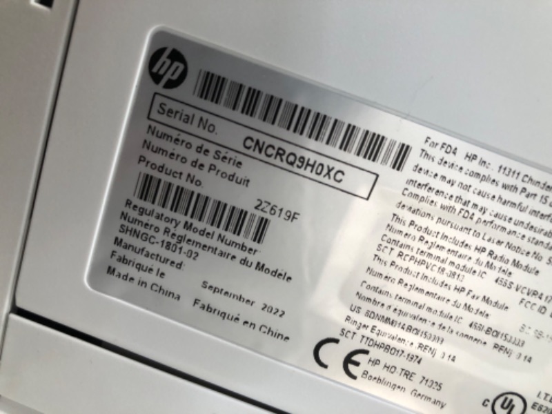 Photo 5 of **SEE NOTES**HP LaserJet Pro MFP 4101fdw Wireless Black & White Printer with Fax