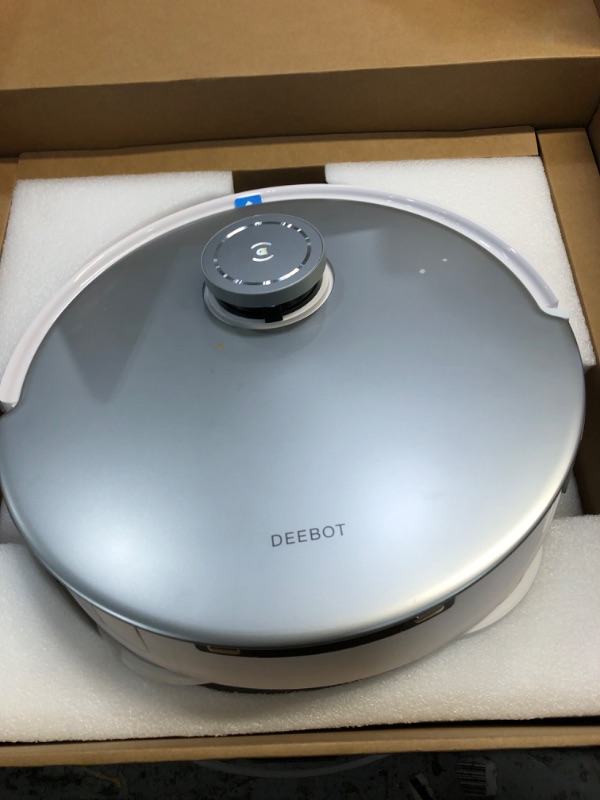 Photo 6 of ***PARTS ONLY/NON-RETURNABLE*ERROR CODE IN MOP CYCLE*USED*POSSIBLE MISSING PIECES***
ECOVACS DEEBOT T20 Omni Robot Vacuum and Mop, Hot Water Mop Washing, Self-Emptying, Hot Air Drying, 6000Pa Suction, OZMO Turbo Spinning Mop with Auto Mop Lift, Obstacle A