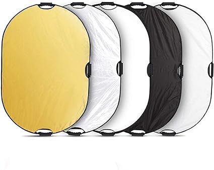 Photo 4 of Selens 5-in-1 Oval Reflector with Handle for Photography Photo Studio Lighting & Outdoor Lighting (24 x 36 Inch)