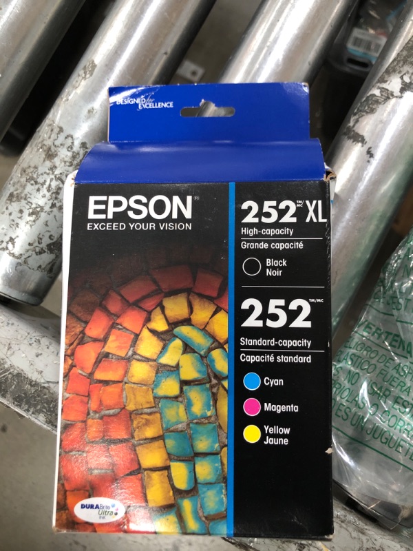 Photo 3 of Epson Durabrite Ultra 252Xl Ink Cartridge - Black Cyan Magenta Yellow