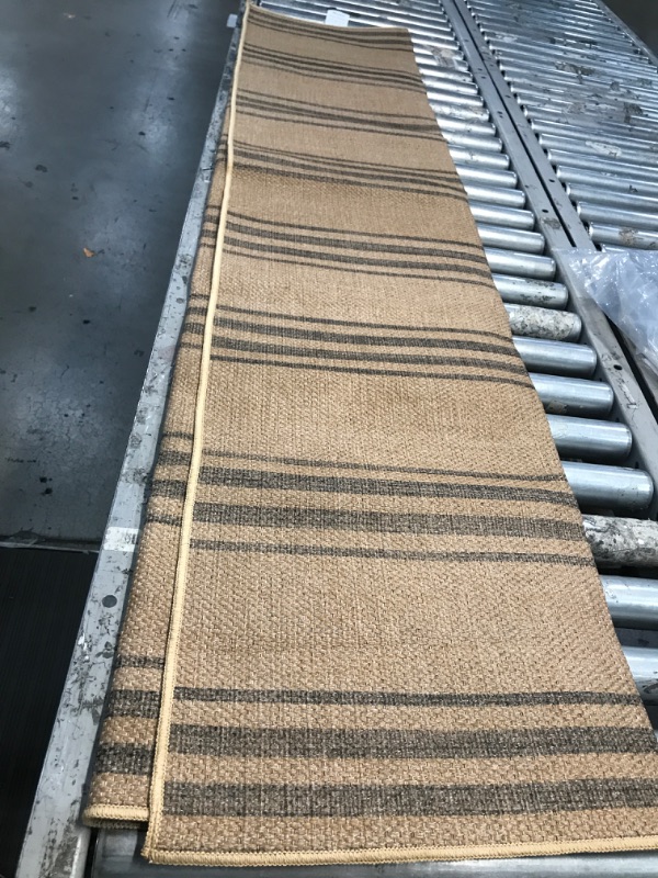 Photo 2 of (4x6) Lauren Liess x Rugs USA Lavina Striped Easy Jute Machine Washable Area Rug 4 x 6