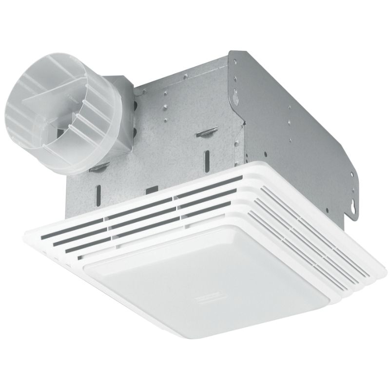 Photo 1 of Broan 3.5-Sone 70-CFM White Lighted Bathroom Fan