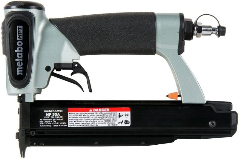 Photo 1 of Metabo HPT 1.375-in 23-Gauge Pneumatic Pin Nailer