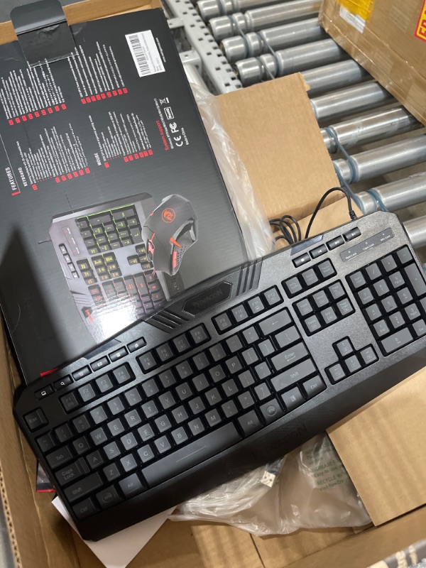 Photo 2 of Redragon S101 Gaming Keyboard, M601 Mouse, RGB Backlit Gaming Keyboard, Programmable Backlit Gaming Mouse, Value Combo Set [New Version]
