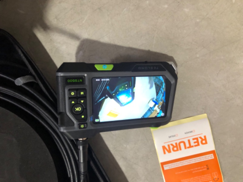 Photo 4 of 50ft Sewer Inspection Camera, Teslong Drain Pipe Endoscope Borescope, Waterproof Plumbing Camera Snake with Light, NTS500 5-inch 720P Monitor, Fiber Optic Scope for Air Duct HVAC Sewage Line Toilet