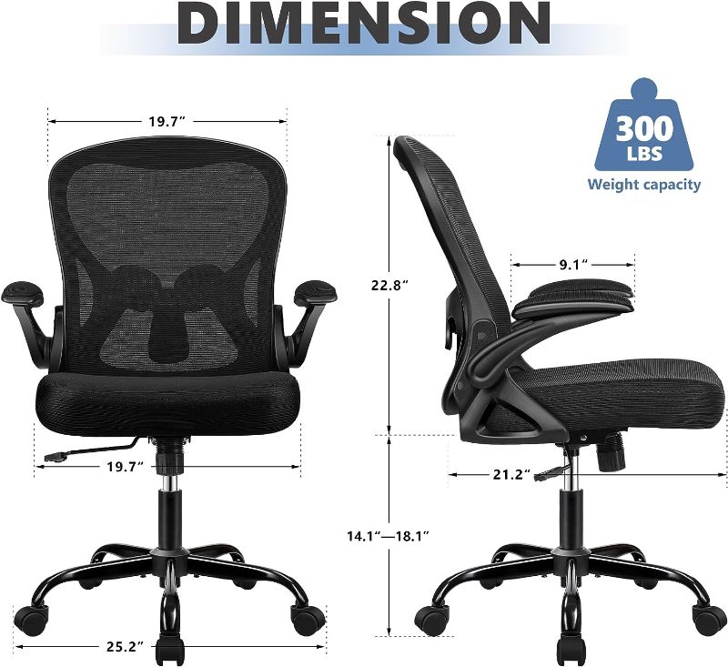 Photo 1 of Office Chair Desk Chair, Ergonomic Mesh Computer Chair Home Office Desk Chairs