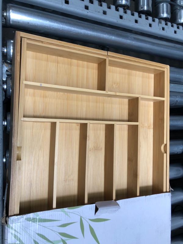 Photo 1 of [read notes]
Pristine Bamboo Silverware Organizer - Expandable Kitchen Drawer Organizer -