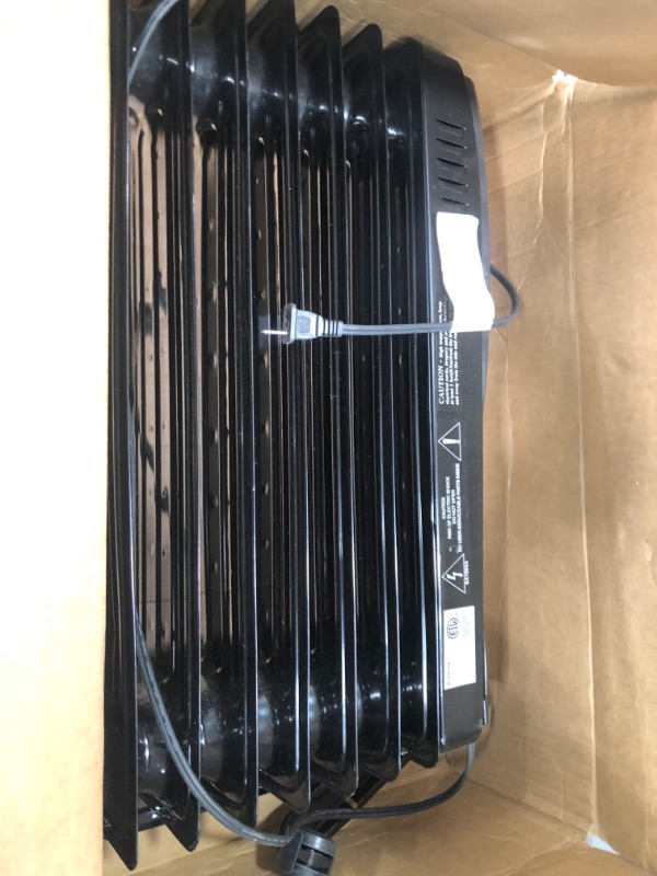 Photo 1 of ***PARTS ONLY/NON-RETURNABLE*POWER CORD NEEDS TO BE REPLACED*ONLY 1 PRONG***
Antarctic Star Oil Filled Radiator Heater, 1500W Portable Electric Space Heater, Adjustable Thermostat, 3 Heat Settings,Tip Overheat Protection Quiet Working, Black Oil Heater
