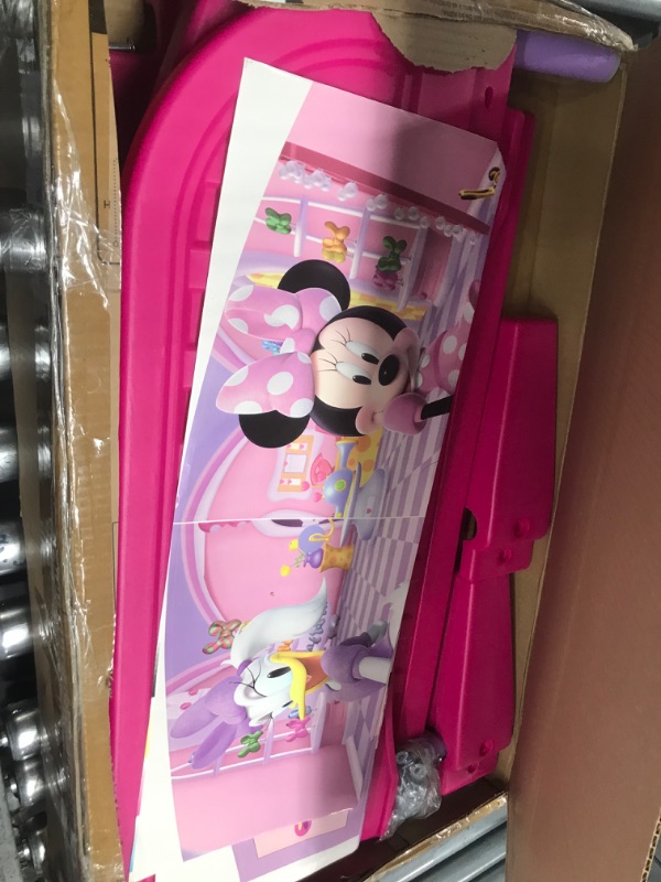 Photo 3 of Delta Children Plastic Toddler Bed, Disney Minnie Mouse Minnie Mouse Bed  