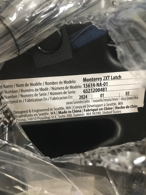 Photo 2 of Diono Monterey 2XT Latch 2 in 1 High Back Booster Car Seat with Expandable Height & Width, Side Impact Protection, 8 Years 1 Booster, Blue 2XT Blue