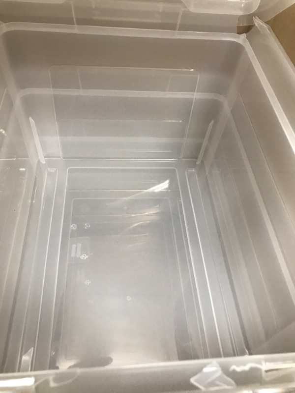 Photo 2 of 4 pack of small clear totes see photo for details 