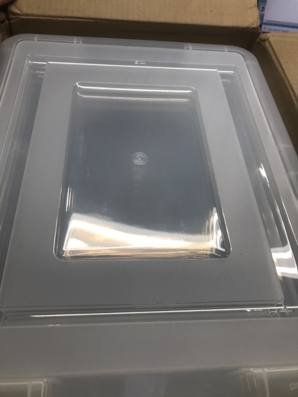 Photo 1 of 4 pack of small clear totes see photo for details 