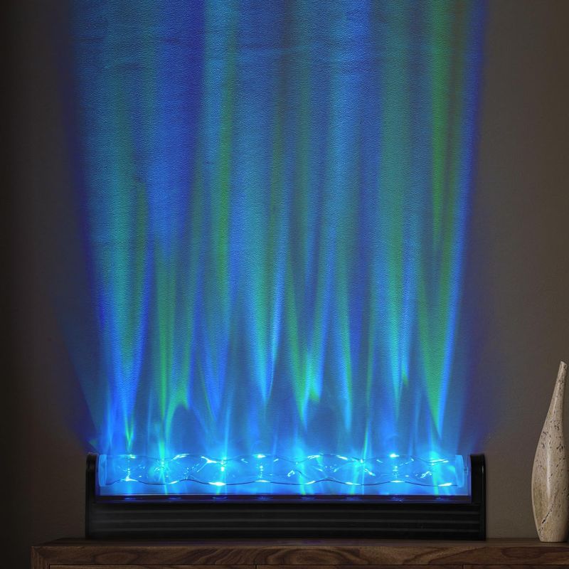 Photo 1 of **TO STOP SQUEAKING MOVE PLASTIC GLASS OVER TO ONE SIDE THEN START AGAIN** RGB Ocean Wave Lights Projector Lamp, Knetic Aurora Led Ambient Lighting for Wall Decor, Cool Ambient Lighting for Man Cave/Bedroom/Bar/Gaming Room Wall Art Decor
