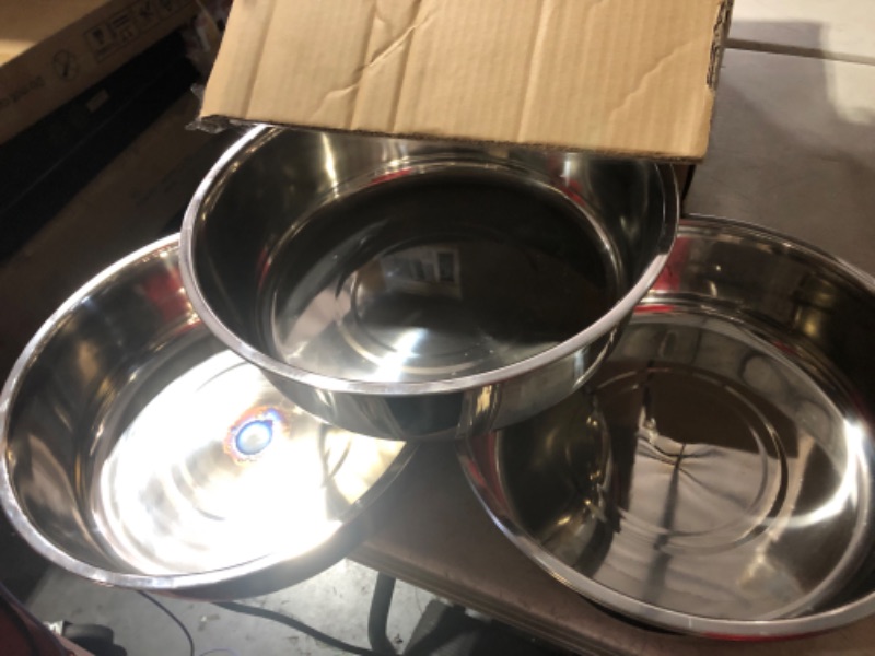 Photo 4 of ***PARTS ONLY/NON-RETURNABLE*VERY USED*MISSING PIECES*DAMAGED***
Amhier 5 Qt Chafing Dish Buffet Set with Visible Glass Lid and Holder, 4 Pack