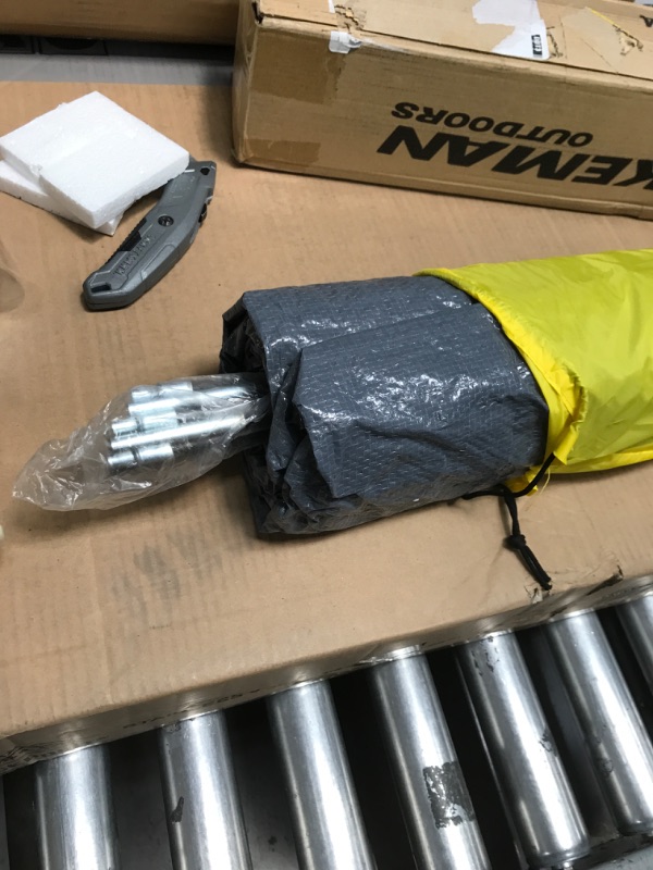 Photo 1 of 2-Person Dome Tent – Easy Set Up Shelter with Rain Fly and Carrying Bag for Camping, Beach, Hiking, and Festivals by Wakeman Outdoors (Yellow)