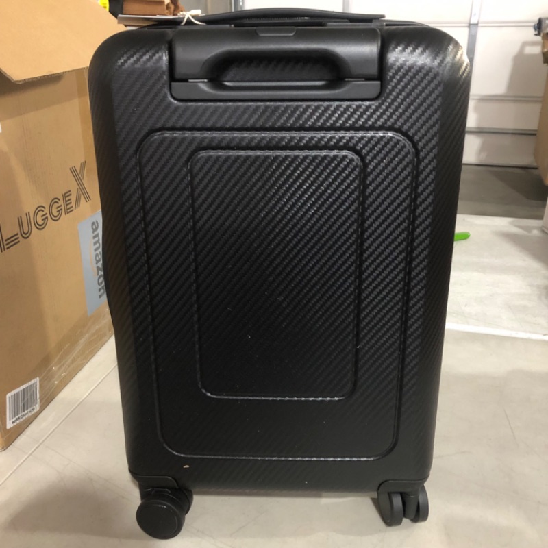 Photo 9 of ***USED***
LUGGEX Carry On Luggage with Laptop Compartment, PC Hard Shell Suitcase with Spinner Wheels, Carbon Fiber Style (Black, 20 Inch, 32L) Black Carry-On 20-Inch