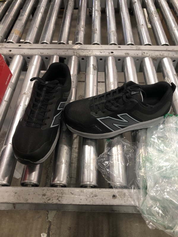 Photo 2 of New Balance Men's Aluminum Toe Evolve Industrial Shoe, Black/Grey, 11.5 X-Wide Steel toe shoes

