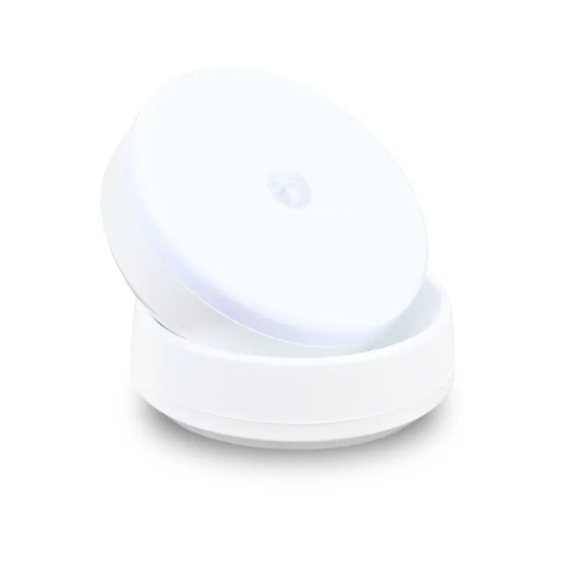 Photo 1 of  two round rechargeable motion sensor led light